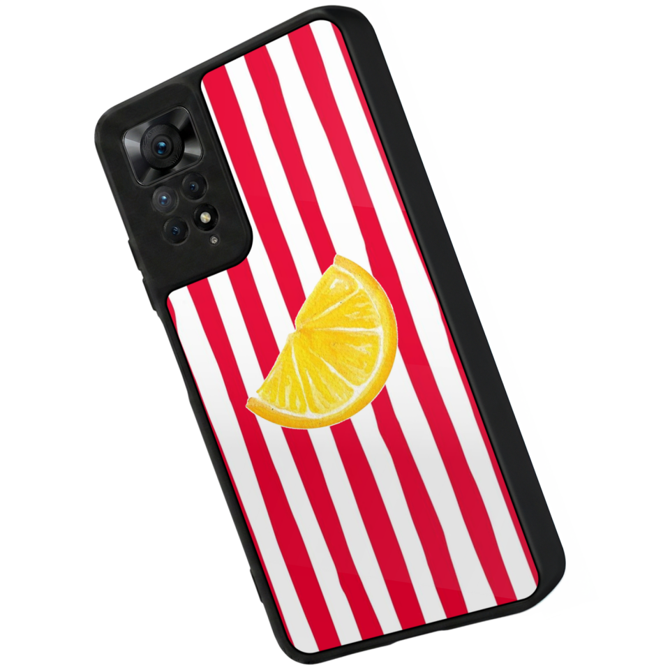 Xiaomi Redmi Note 12 Pro Uyumlu Limon Tasarımlı Glossy Premium Kılıf