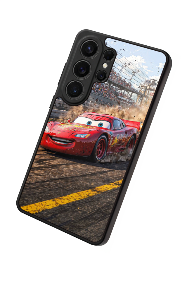 Samsung Galaxy S26 Ultra Uyumlu Şimsek McQueen Tasarımlı Glossy Premium Kılıf