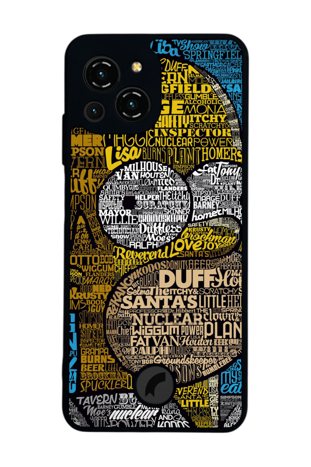 Reeder S23 Pro Max Uyumlu The Simpsons Tasarımlı Glossy Premium Kılıf