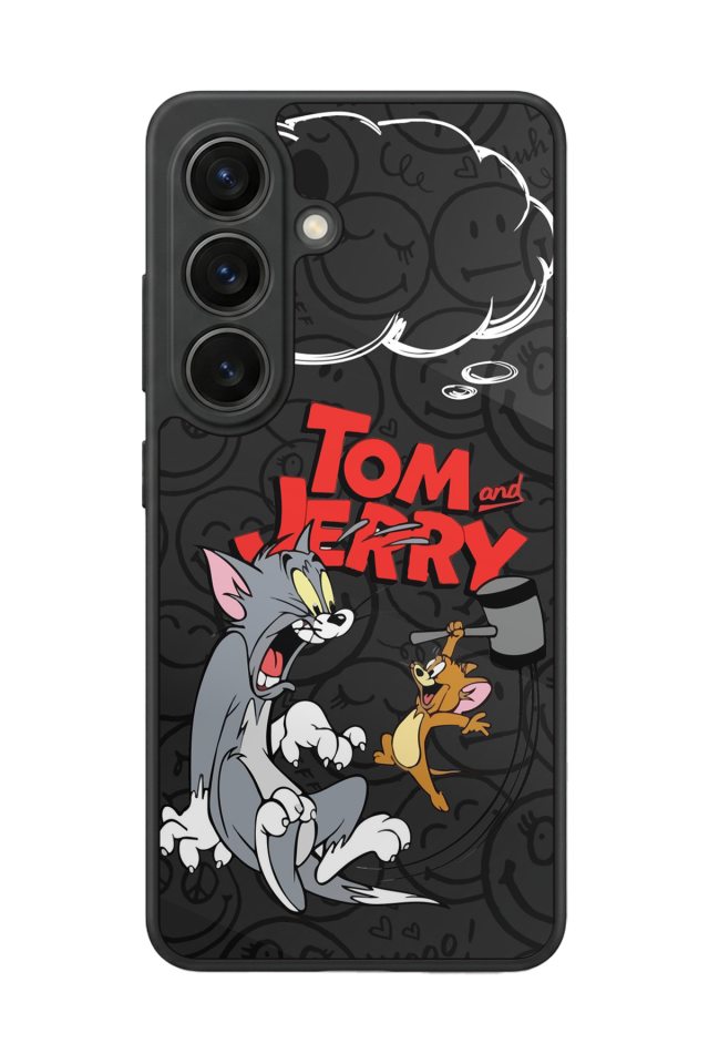 Samsung Galaxy S26 Uyumlu Tom And Jerry Tasarımlı Glossy Premium Kılıf