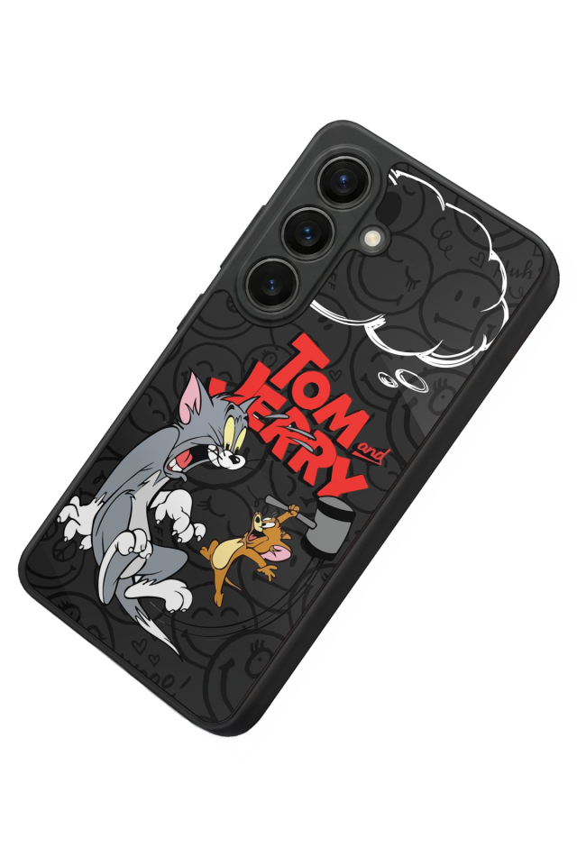 Samsung Galaxy S26 Uyumlu Tom And Jerry Tasarımlı Glossy Premium Kılıf