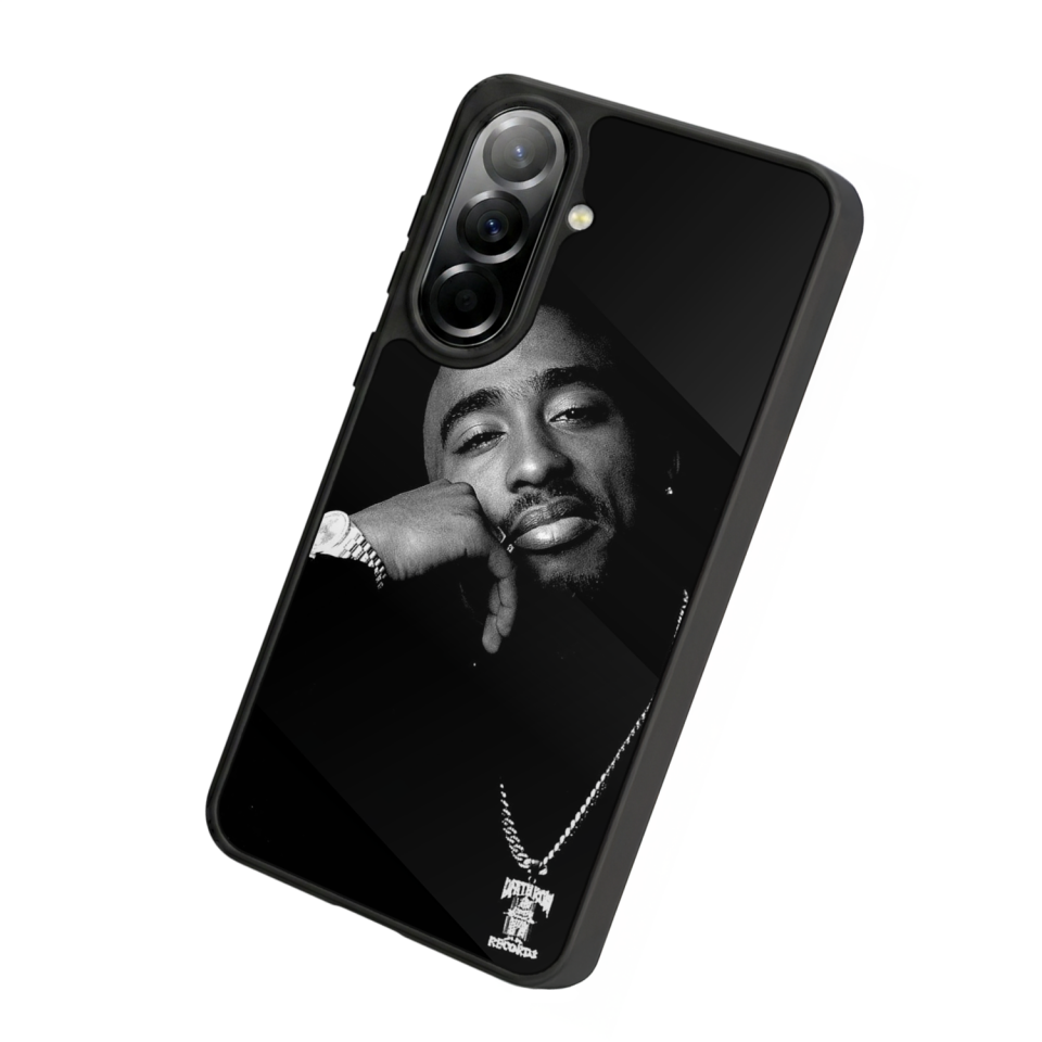 Samsung Galaxy A37 Uyumlu Tupac Tasarımlı Glossy Premium Kılıf