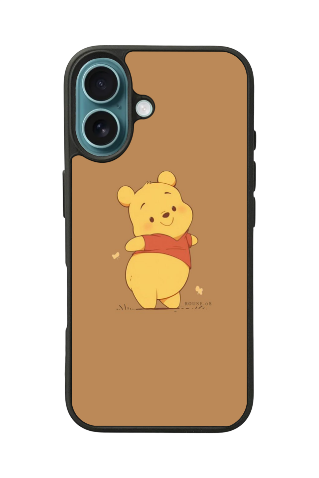 iPhone 16 Plus Uyumlu Winnie Tasarımlı Glossy Premium Kılıf