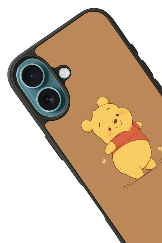 iPhone 16 Plus Uyumlu Winnie Tasarımlı Glossy Premium Kılıf