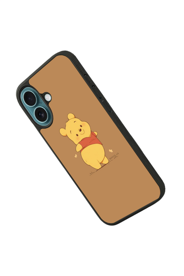 iPhone 16 Plus Uyumlu Winnie Tasarımlı Glossy Premium Kılıf