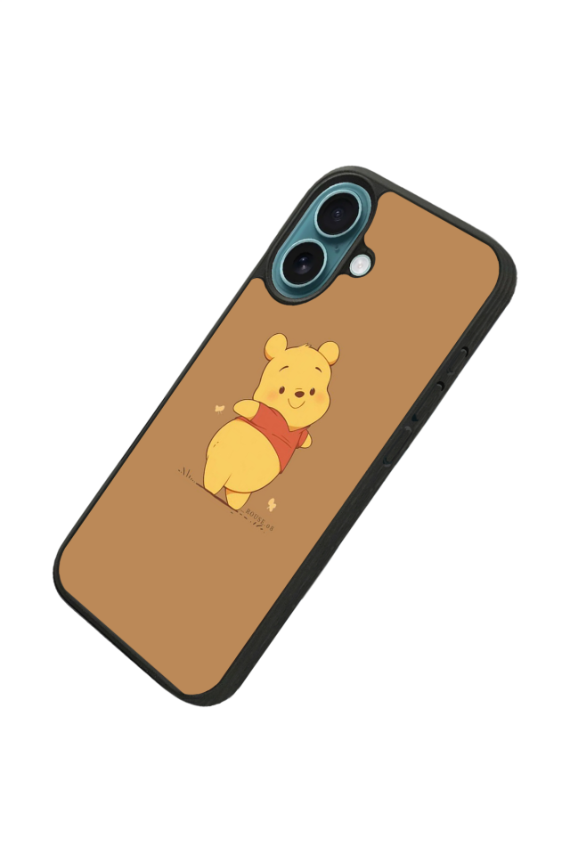 iPhone 16 Plus Uyumlu Winnie Tasarımlı Glossy Premium Kılıf