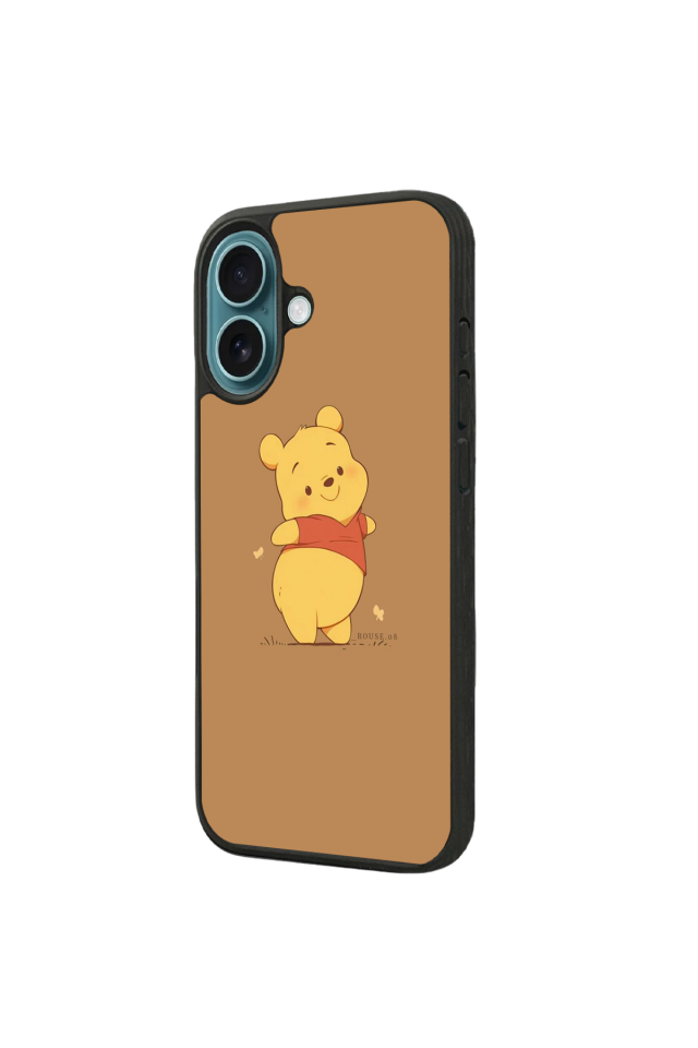 iPhone 16 Plus Uyumlu Winnie Tasarımlı Glossy Premium Kılıf
