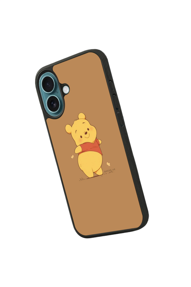 iPhone 16 Plus Uyumlu Winnie Tasarımlı Glossy Premium Kılıf
