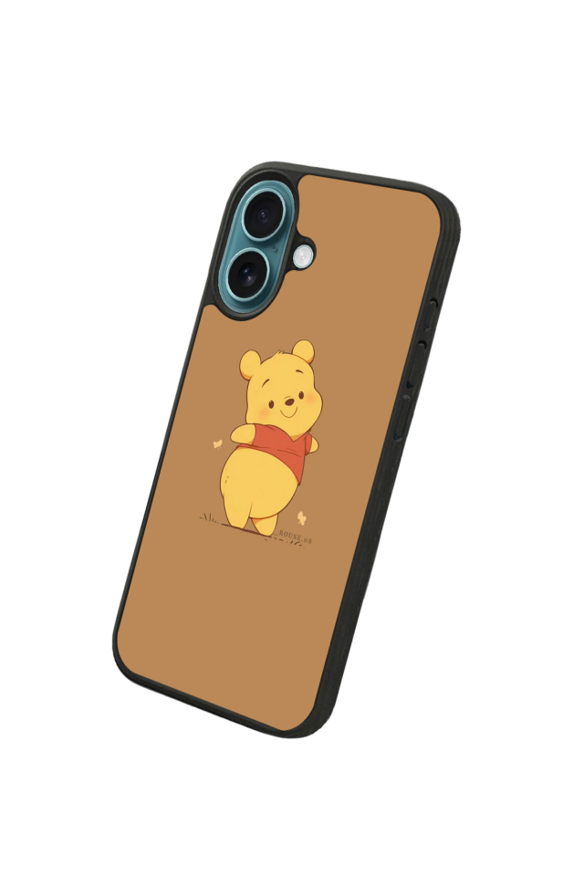 iPhone 16 Plus Uyumlu Winnie Tasarımlı Glossy Premium Kılıf