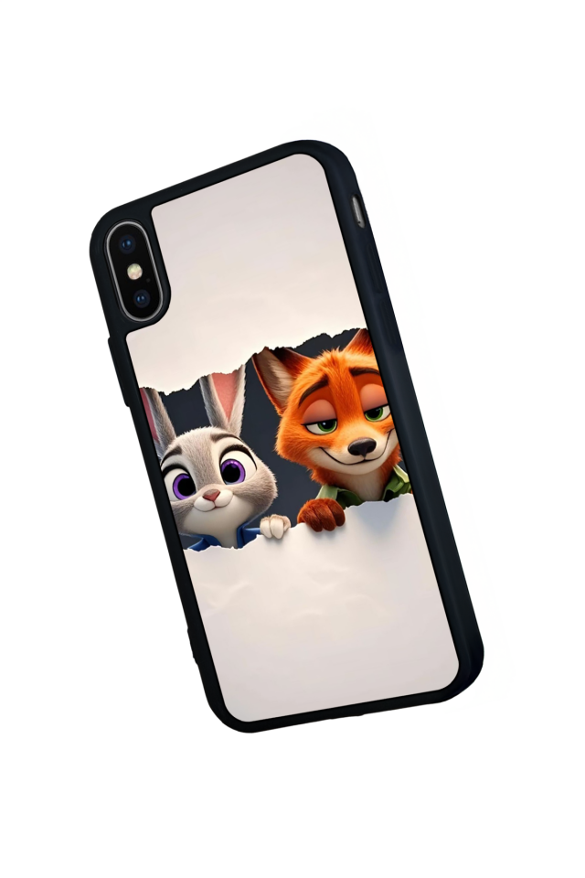 iPhone X/ XS Uyumlu Zootropolis Tasarımlı Glossy Premium Kılıf