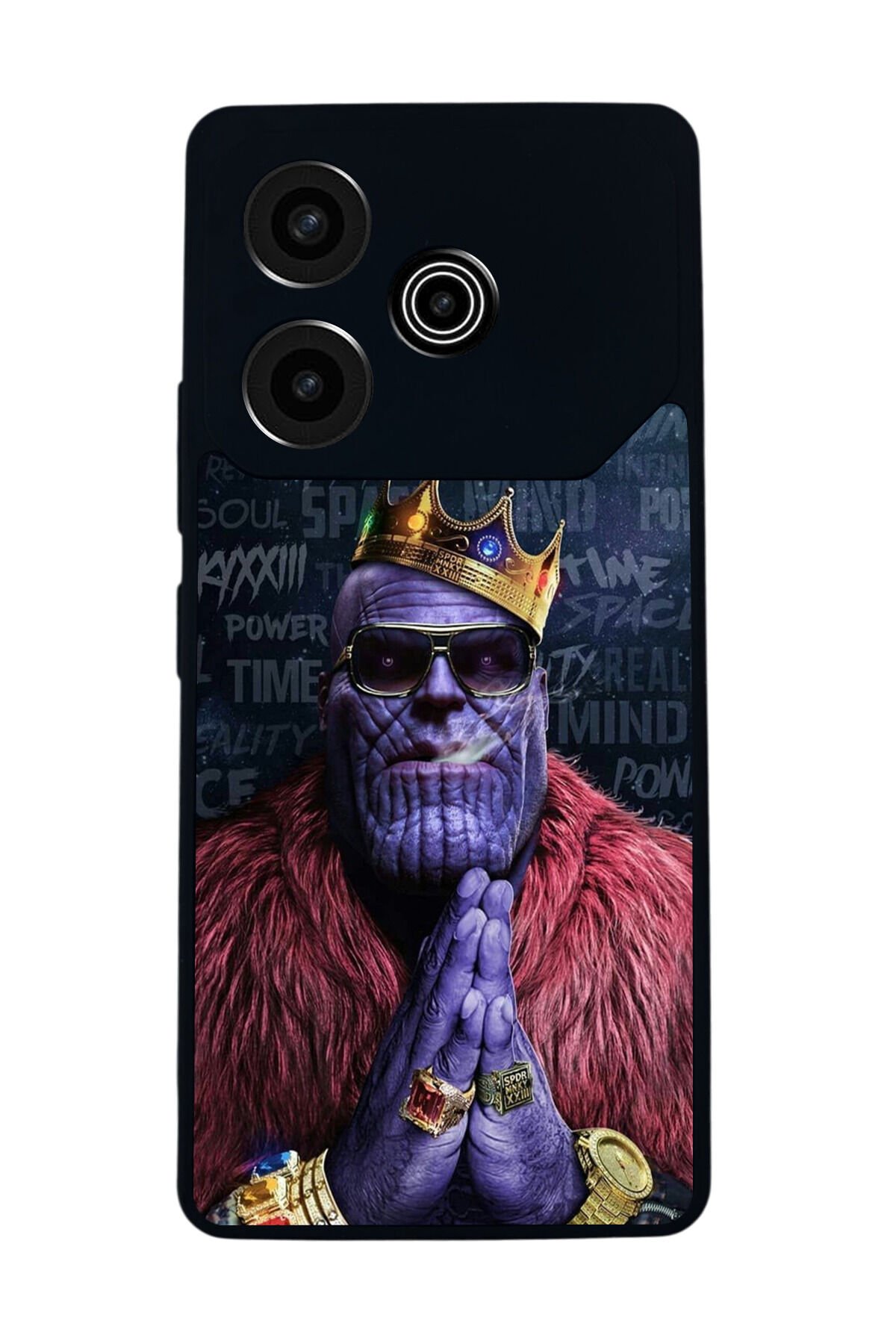 Tecno Pova 6 Uyumlu Thanos Tasarımlı Glossy Premium Kılıf