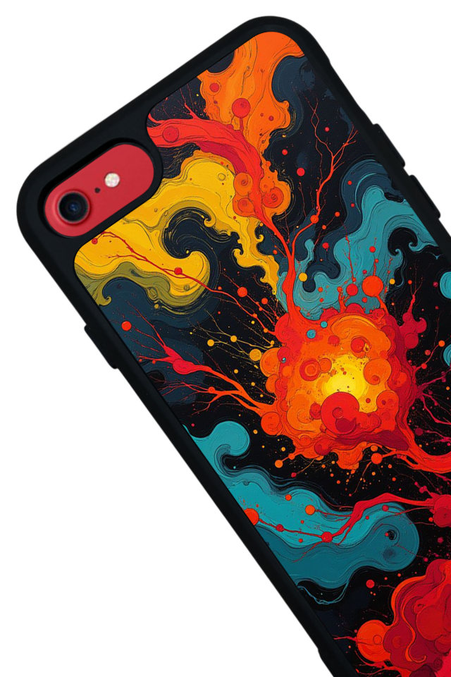 iPhone 7 Uyumlu Abstract Tasarımlı Glossy Premium Kılıf