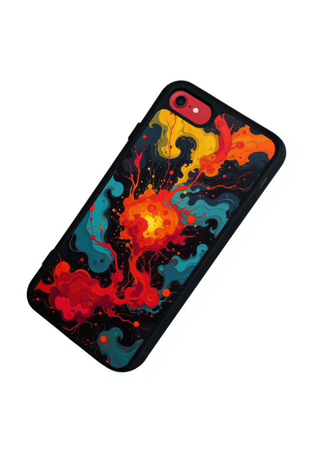 iPhone 7 Uyumlu Abstract Tasarımlı Glossy Premium Kılıf