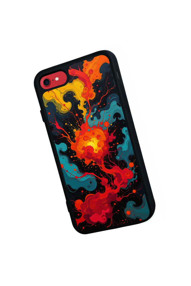iPhone 7 Uyumlu Abstract Tasarımlı Glossy Premium Kılıf