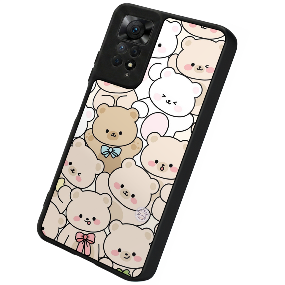 Xiaomi Redmi Note 11 Pro Uyumlu Ayı Tasarımlı Glossy Premium Kılıf