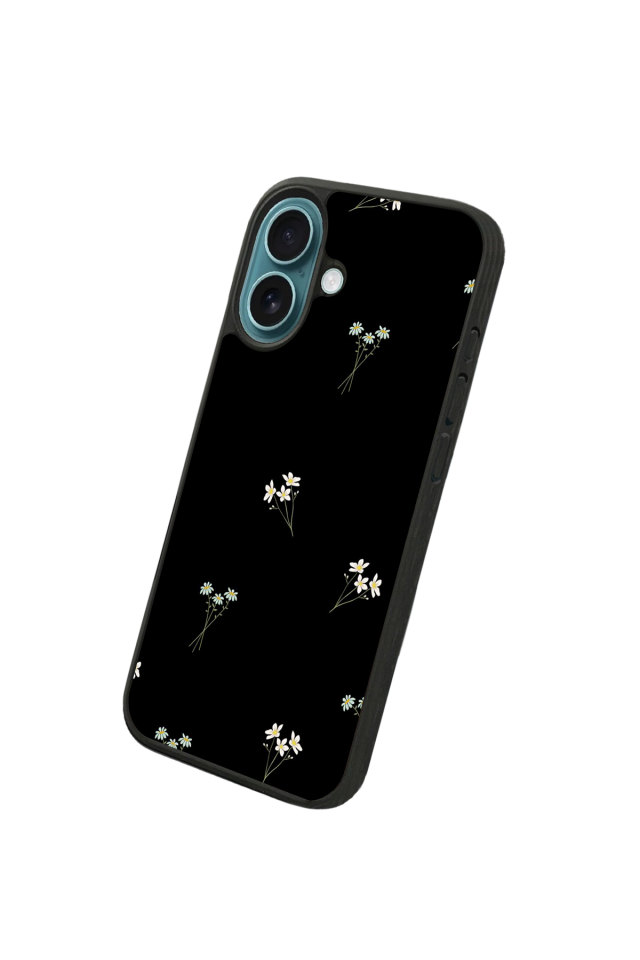 iPhone 16 Uyumlu Cicek Tasarımlı Glossy Premium Kılıf