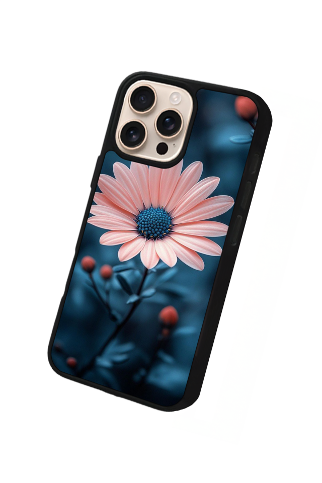 iPhone 16 Pro Max Uyumlu Cicek Tasarımlı Glossy Premium Kılıf