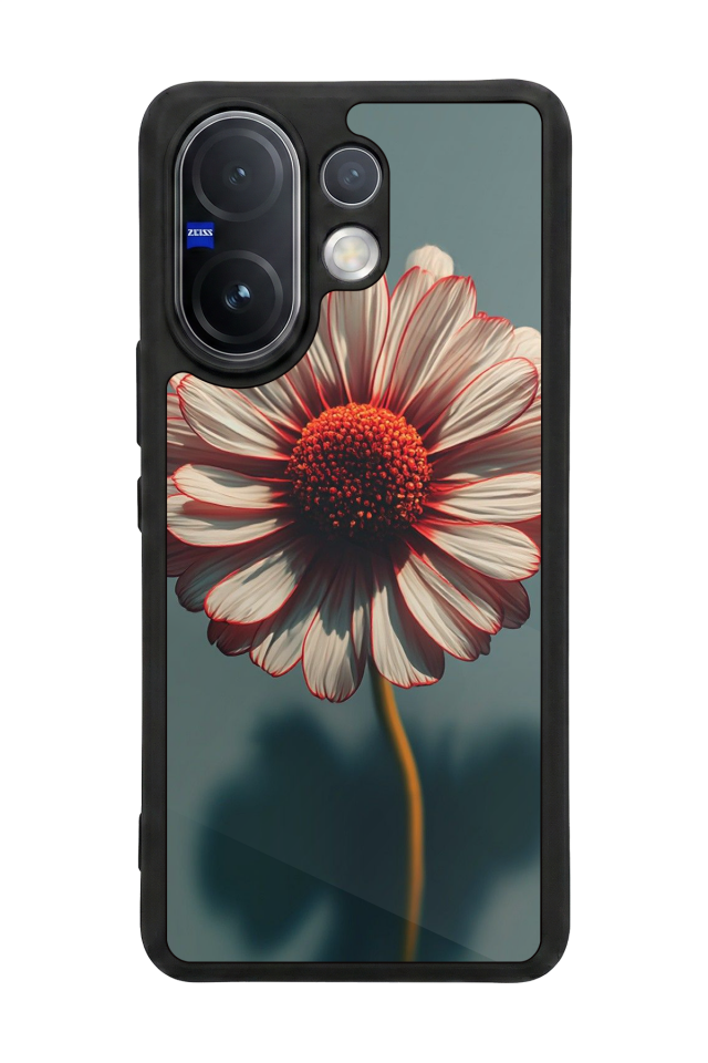 Vivo V60 Uyumlu Cicek Tasarımlı Glossy Premium Kılıf