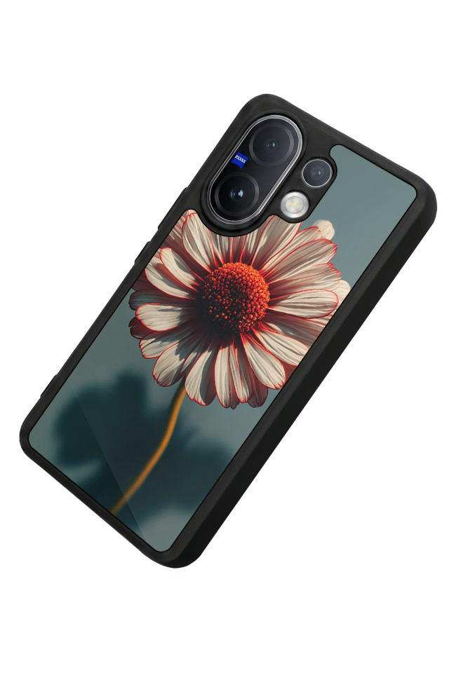 Vivo V60 Uyumlu Cicek Tasarımlı Glossy Premium Kılıf