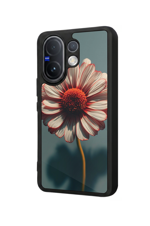 Vivo V60 Uyumlu Cicek Tasarımlı Glossy Premium Kılıf