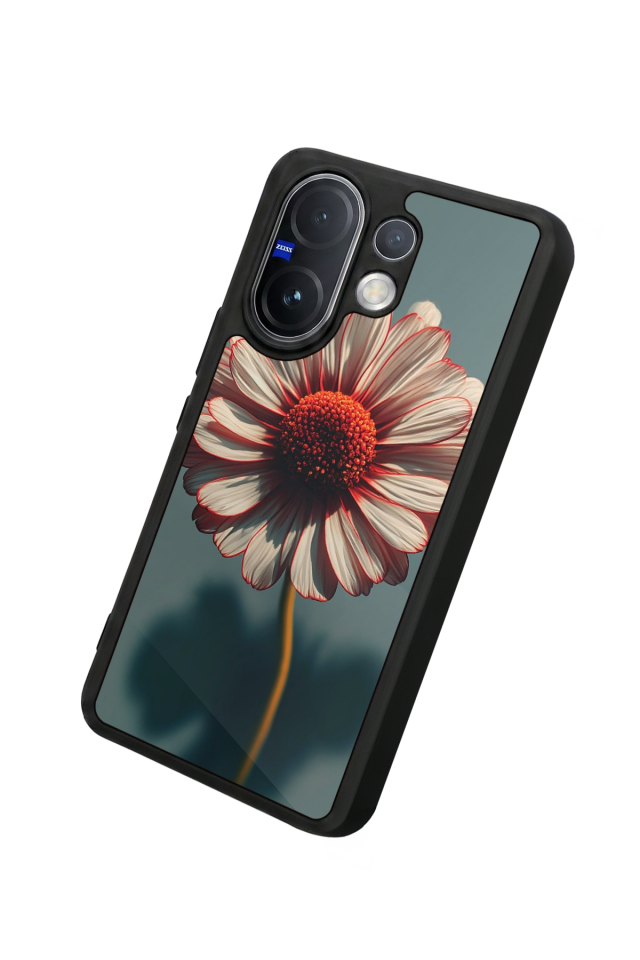 Vivo V60 Uyumlu Cicek Tasarımlı Glossy Premium Kılıf