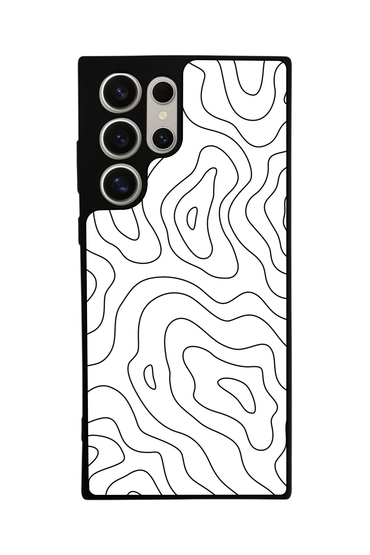 Samsung Galaxy S23 Ultra Uyumlu Çizgi Sanatı Tasarımlı Glossy Premium Kılıf