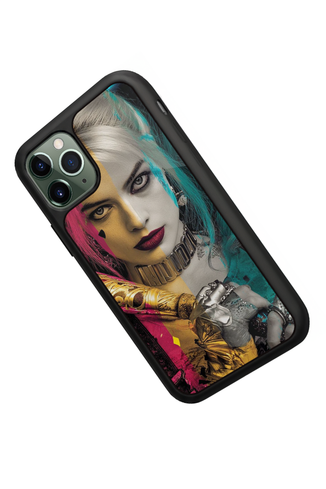 iPhone 11 Pro Max Uyumlu HarleyQueen Tasarımlı Glossy Premium Kılıf
