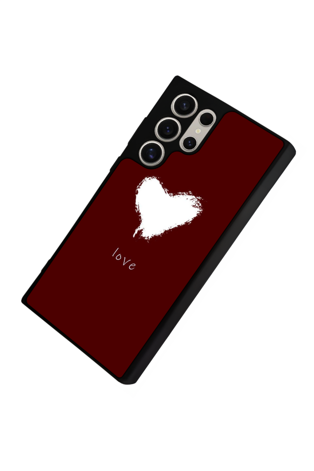 Samsung Galaxy S24 Ultra Uyumlu Kalp Love Tasarımlı Glossy Premium Kılıf