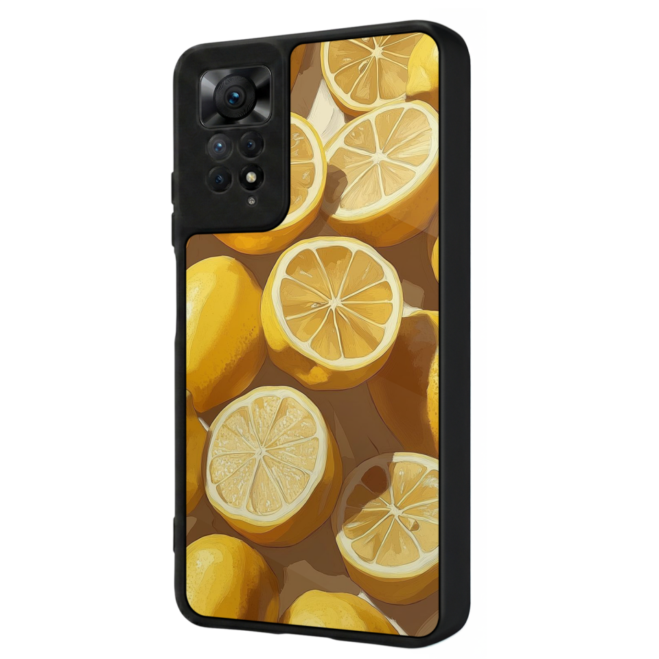 Xiaomi Redmi Note 12 Pro Uyumlu Limon Tasarımlı Glossy Premium Kılıf