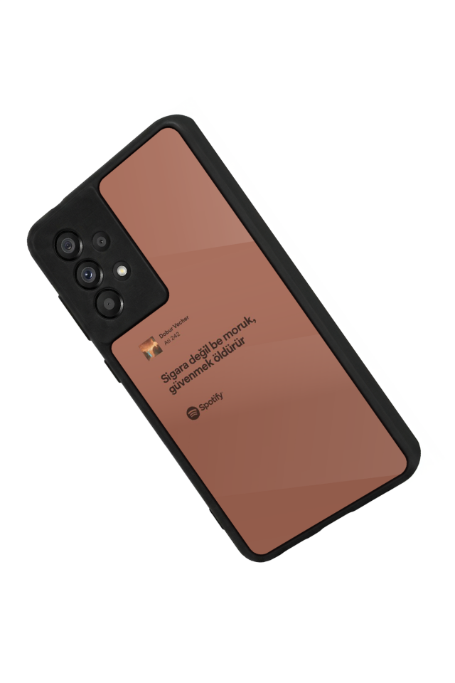 Samsung Galaxy A73 Uyumlu Sarki Sozleri Tasarımlı Glossy Premium Kılıf