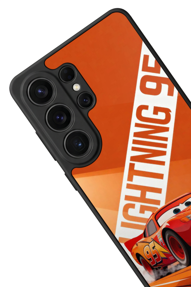 Samsung Galaxy S26 Ultra Uyumlu Şimsek McQueen Tasarımlı Glossy Premium Kılıf