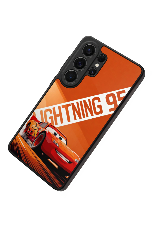 Samsung Galaxy S26 Ultra Uyumlu Şimsek McQueen Tasarımlı Glossy Premium Kılıf