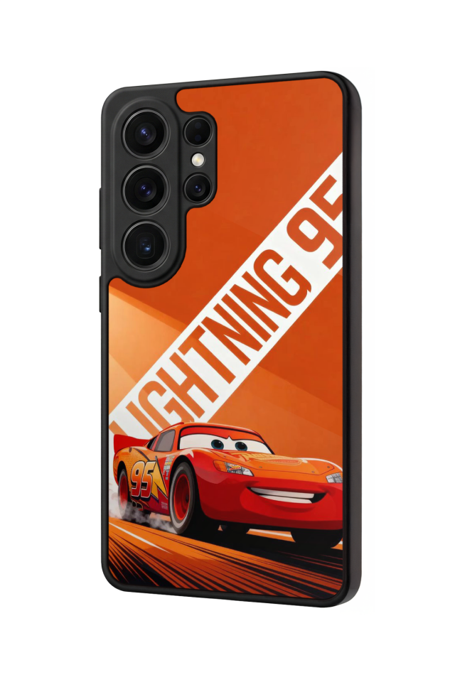 Samsung Galaxy S26 Ultra Uyumlu Şimsek McQueen Tasarımlı Glossy Premium Kılıf