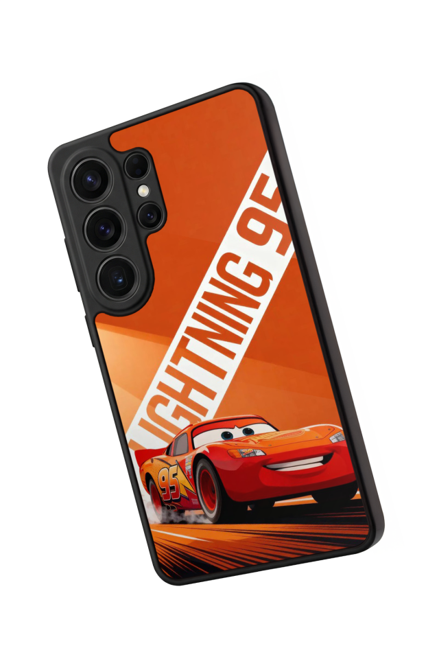 Samsung Galaxy S26 Ultra Uyumlu Şimsek McQueen Tasarımlı Glossy Premium Kılıf