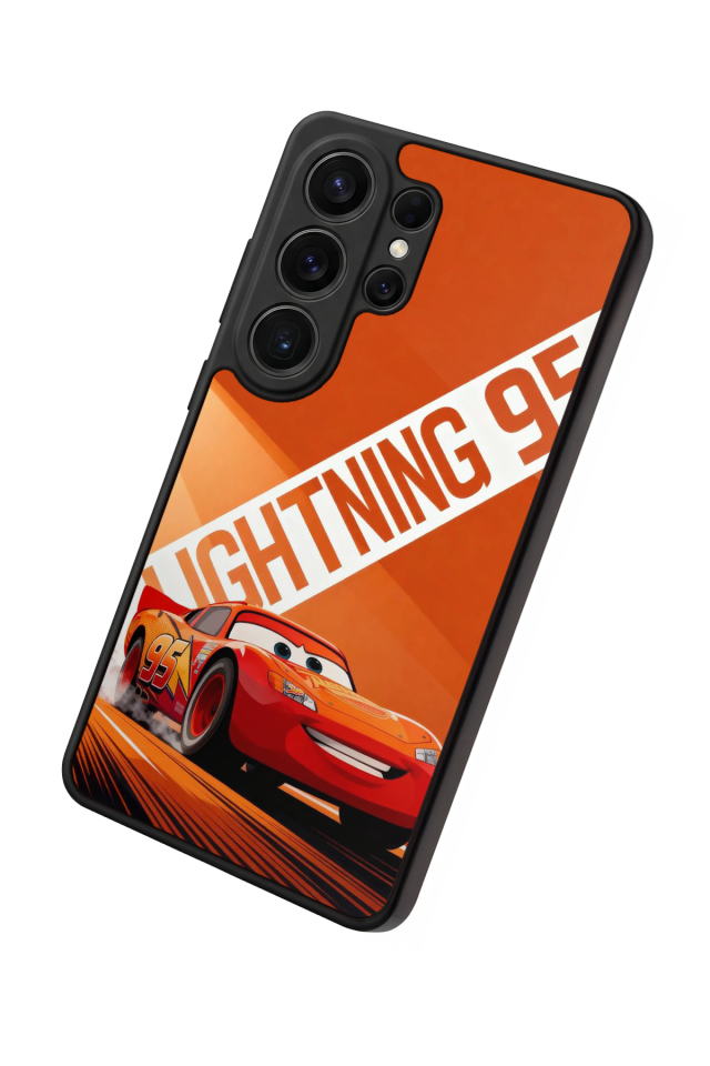 Samsung Galaxy S26 Ultra Uyumlu Şimsek McQueen Tasarımlı Glossy Premium Kılıf