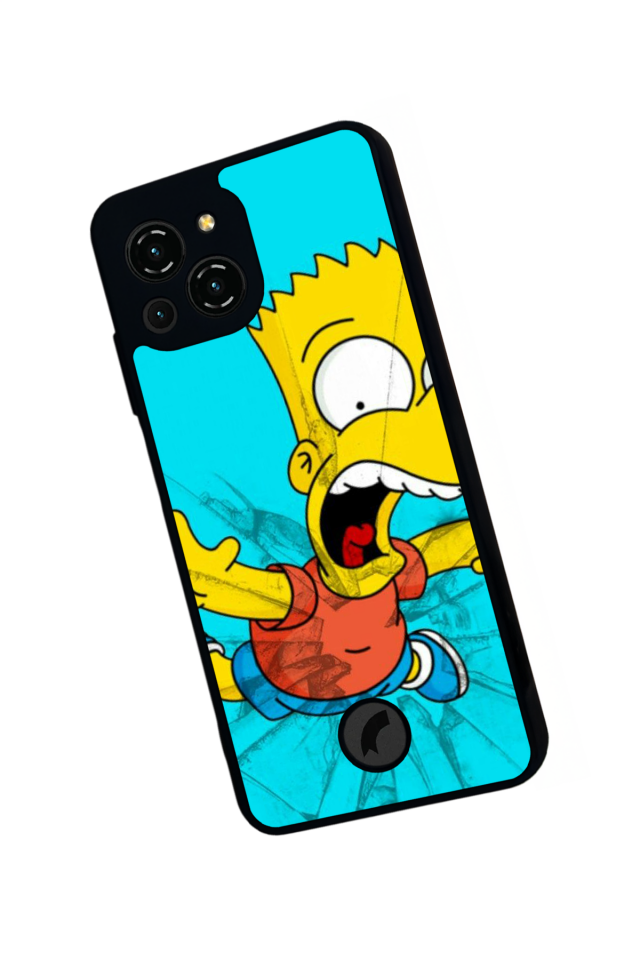 Reeder S23 Pro Max Uyumlu The Simpsons Tasarımlı Glossy Premium Kılıf