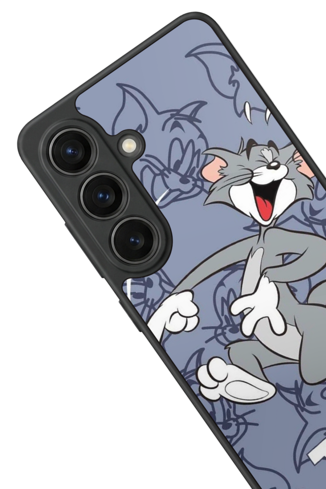 Samsung Galaxy S26 Uyumlu Tom And Jerry Tasarımlı Glossy Premium Kılıf