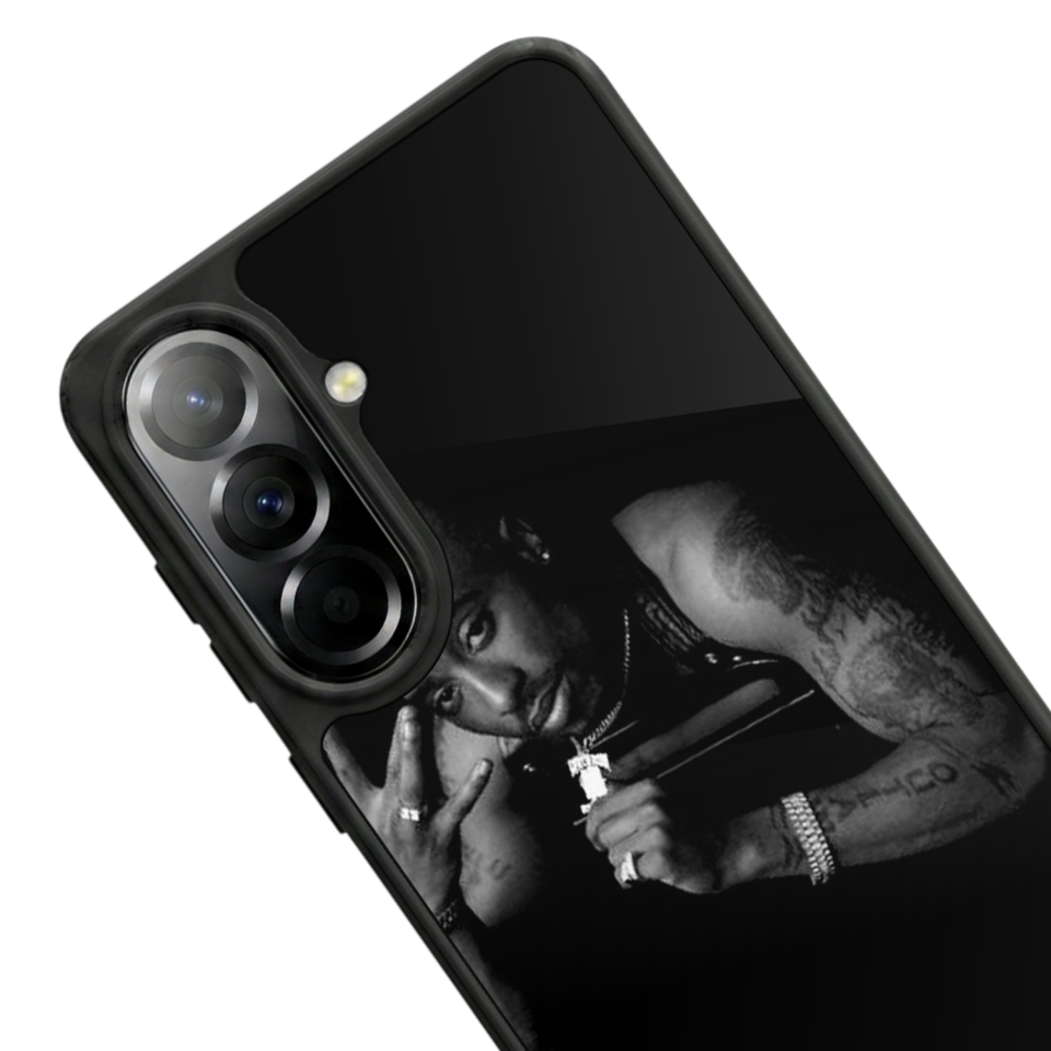 Samsung Galaxy A37 Uyumlu Tupac Tasarımlı Glossy Premium Kılıf