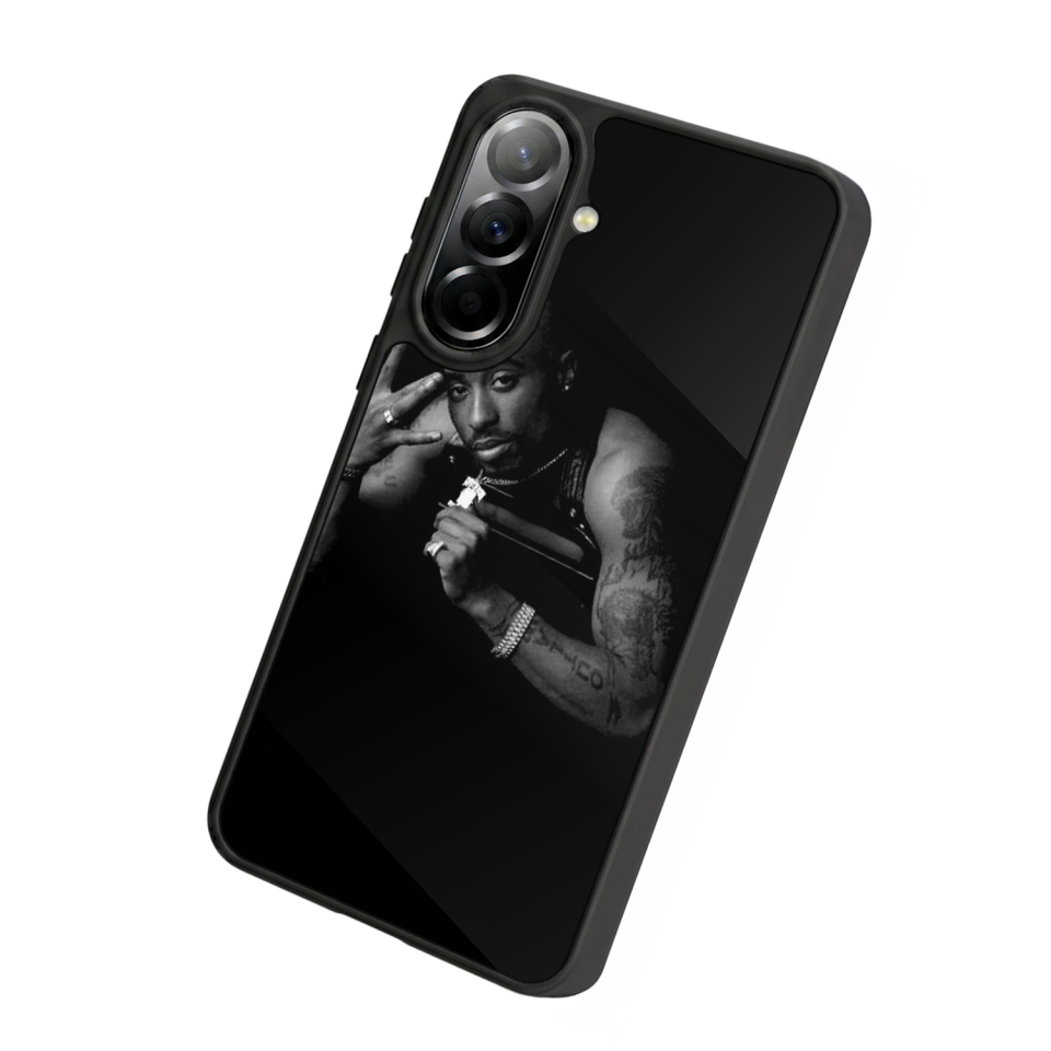 Samsung Galaxy A37 Uyumlu Tupac Tasarımlı Glossy Premium Kılıf
