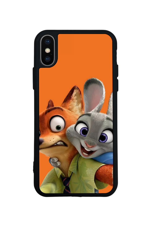 iPhone X/ XS Uyumlu Zootropolis Tasarımlı Glossy Premium Kılıf