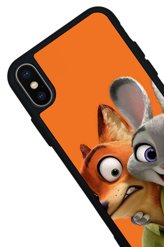 iPhone X/ XS Uyumlu Zootropolis Tasarımlı Glossy Premium Kılıf