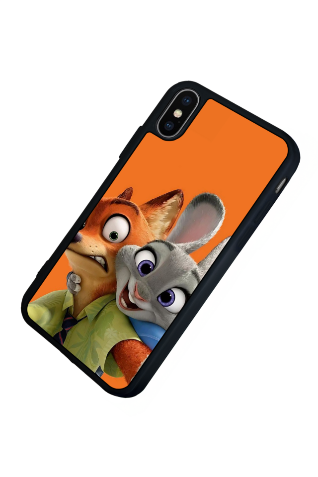 iPhone X/ XS Uyumlu Zootropolis Tasarımlı Glossy Premium Kılıf