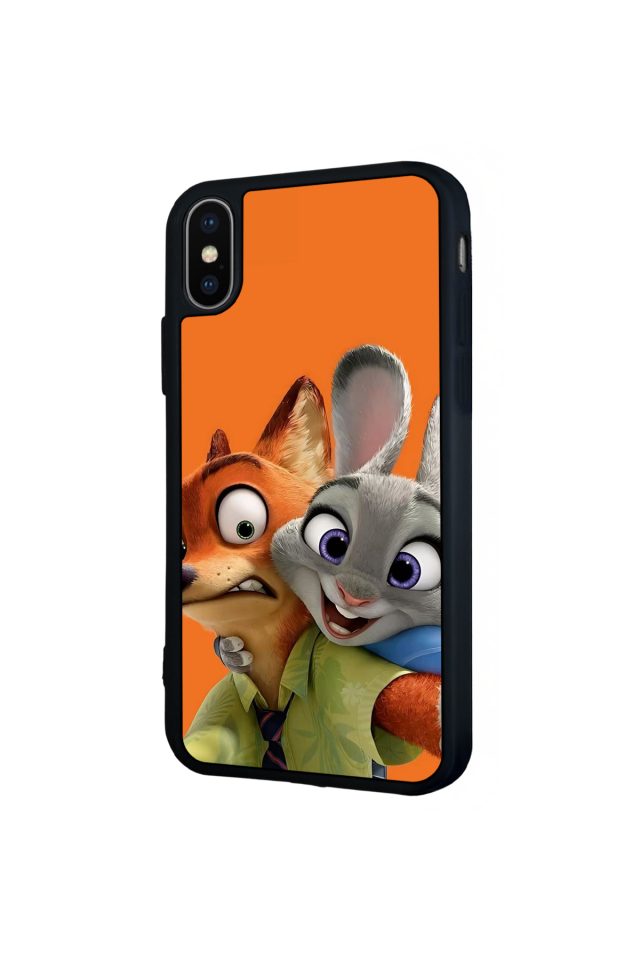iPhone X/ XS Uyumlu Zootropolis Tasarımlı Glossy Premium Kılıf