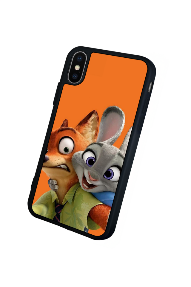 iPhone X/ XS Uyumlu Zootropolis Tasarımlı Glossy Premium Kılıf