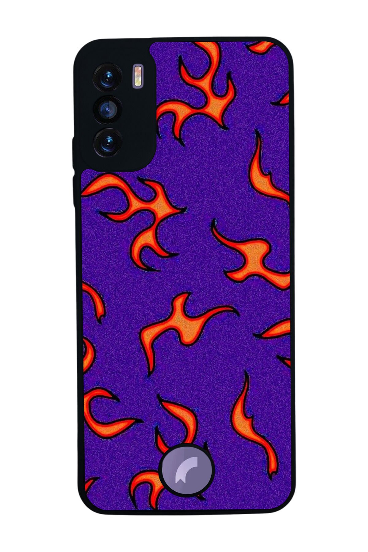 Reeder S19 Max Pro S Uyumlu Retro Flame Patterns Tasarımlı Glossy Premium Kılıf
