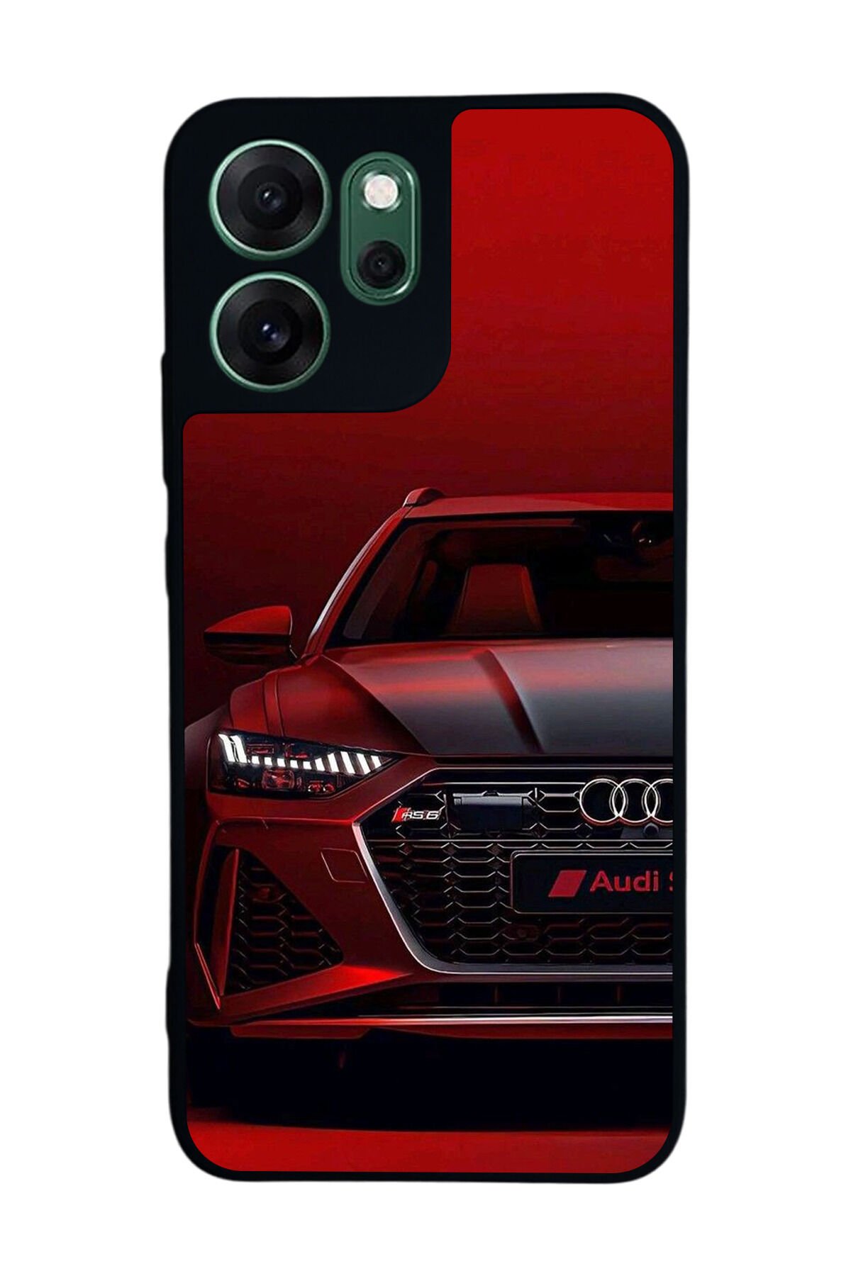 Oppo Reno 14F Uyumlu Audi Tasarımlı Glossy Premium Kılıf