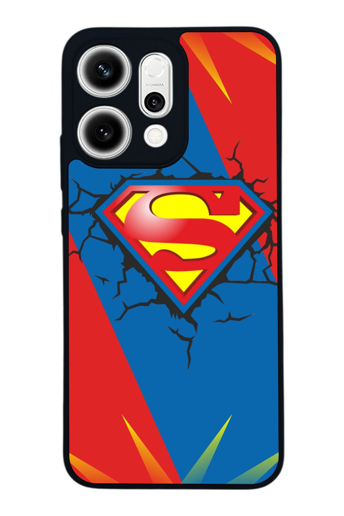 Oppo Reno 14 Uyumlu Superman Tasarımlı Glossy Premium Kılıf