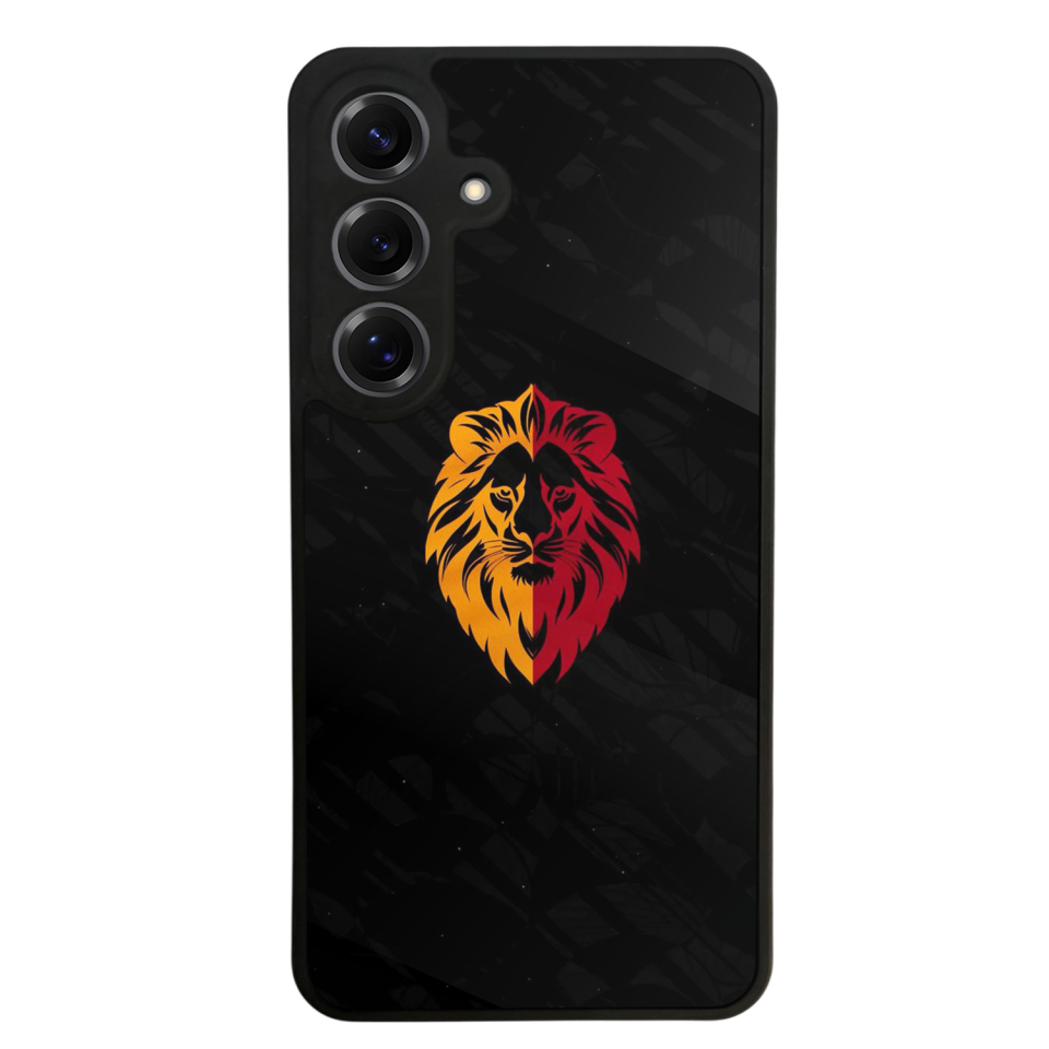 Samsung Galaxy S25 Uyumlu Aslan Tasarımlı Glossy Premium Kılıf