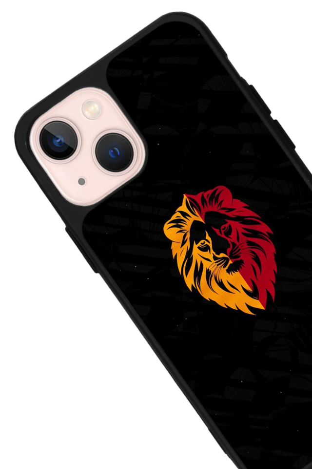 iPhone 13/14 Uyumlu Aslan Tasarımlı Glossy Premium Kılıf