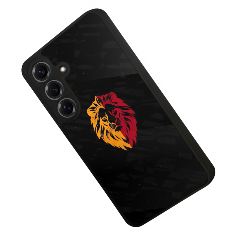 Samsung Galaxy S25 Uyumlu Aslan Tasarımlı Glossy Premium Kılıf